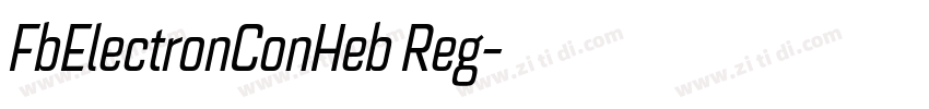 FbElectronConHeb Reg字体转换